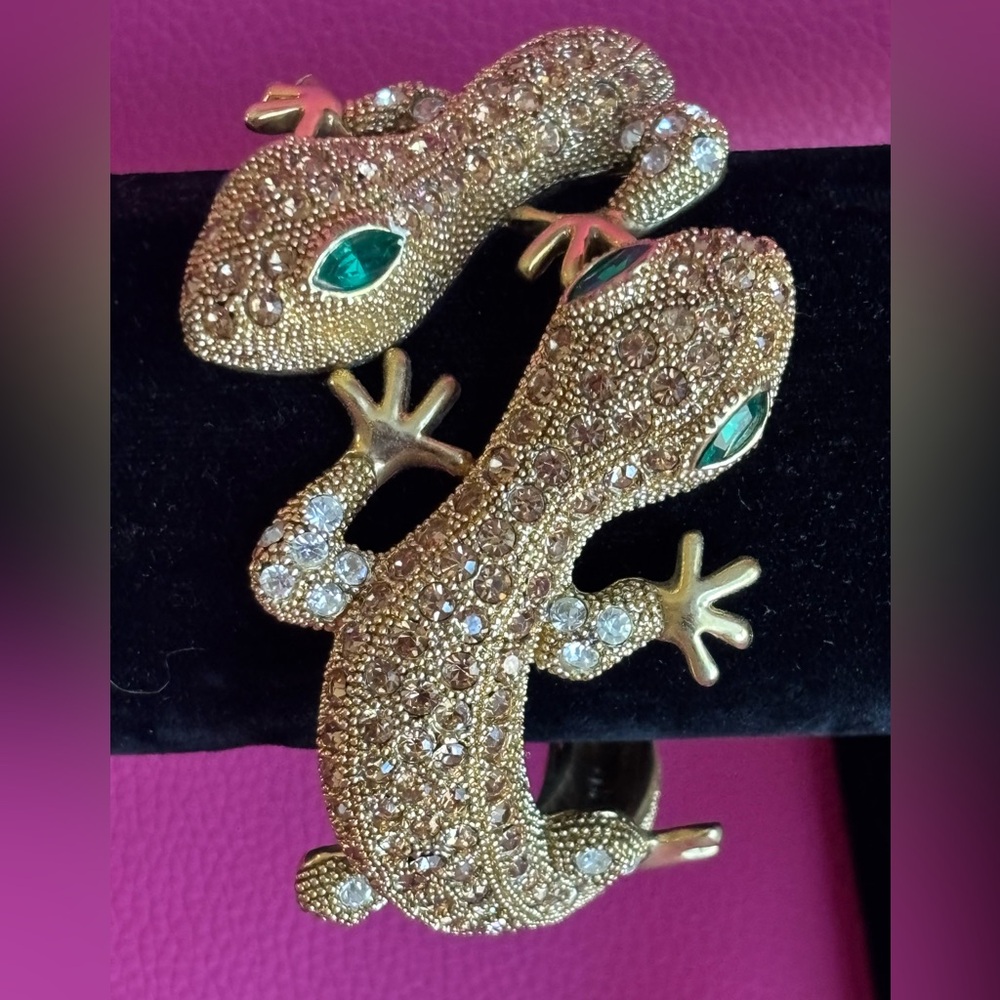 Gecko Hing Gecko Hinged Bangle Bracelet ed Bangle Bracelet